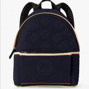 KATE SPADE MEDIUM BACKPACK SPORT KNIT BLUE MULTI